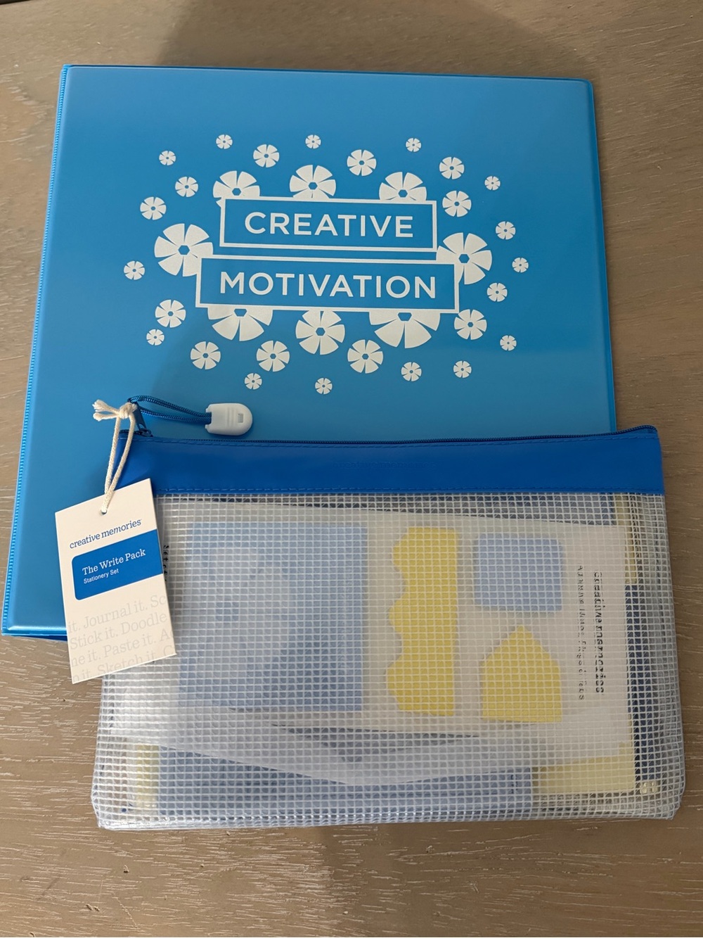Creative Memories Creative Motivation Binder AND The Write Pack Stationary Set.